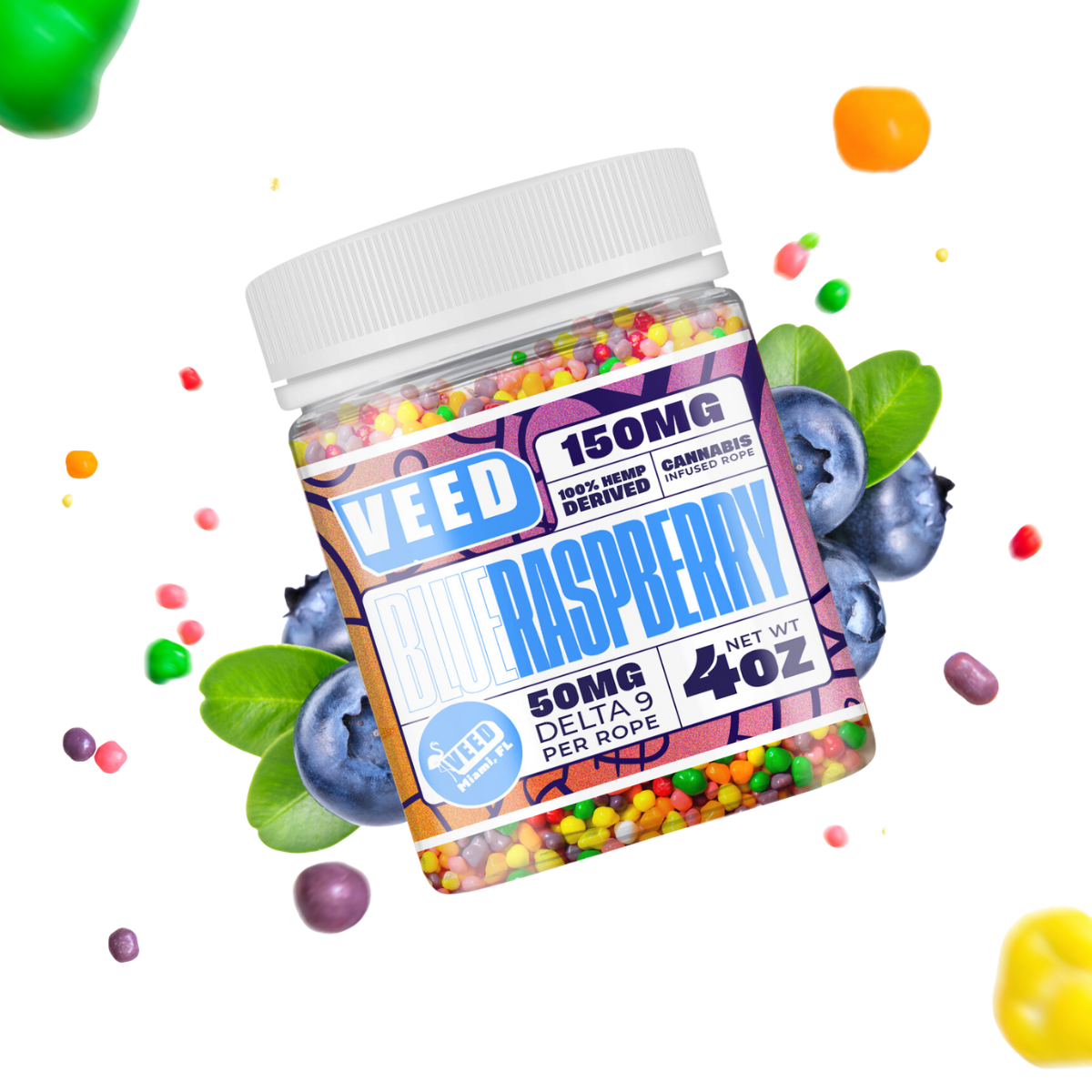 Bonbons THC Nerd Ropes 150mg | VEED
