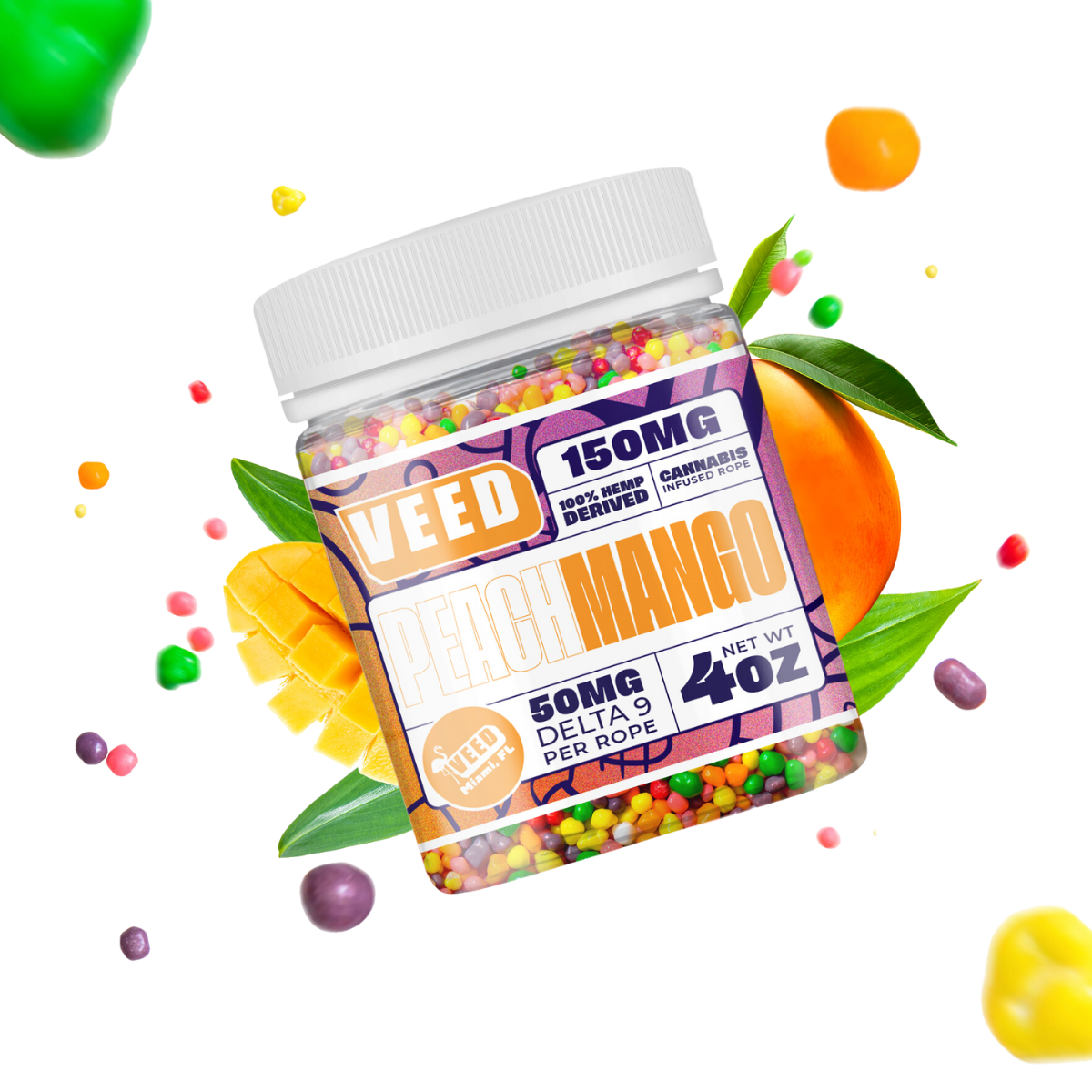 Bonbons THC Nerd Ropes 150mg | VEED