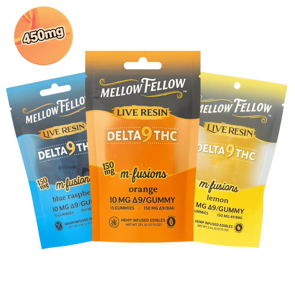 THC Live Resin Gummies 150MG | Mellow Fellow