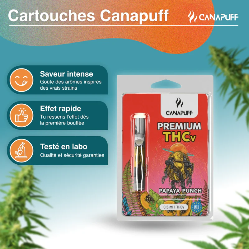 Cartridge THCV 95 Papaya Punch Canapuff