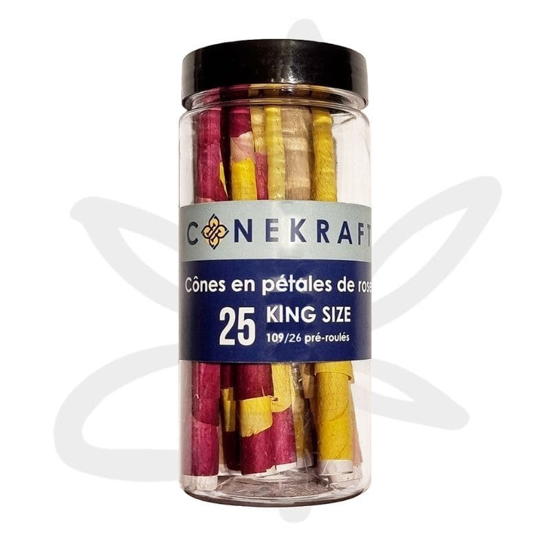 Cone Pre Roule Petale De Rose King Size X25 Conekraft