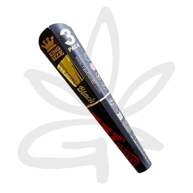 Cones Pre Roules Slim Black King Size X3 Raw