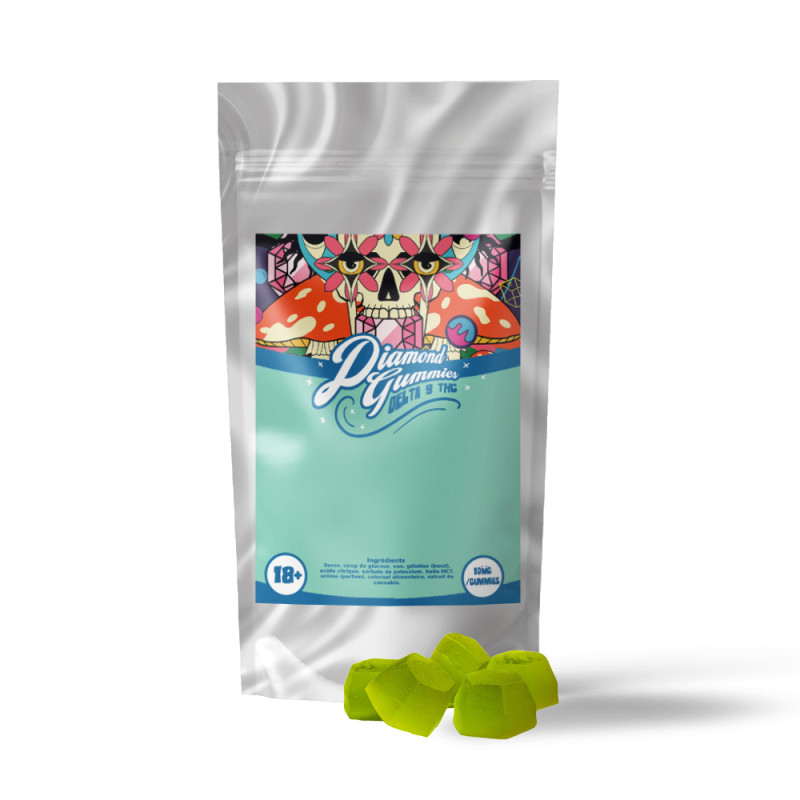 Gummies THC 10mg Kiwi Diamonds