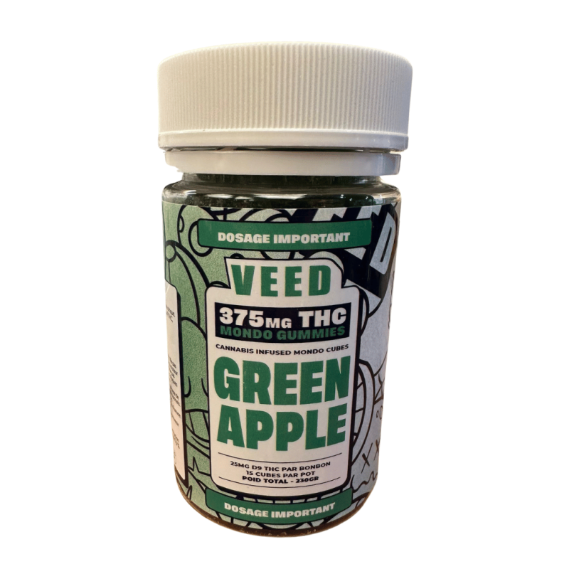 Gummies THC 375mg Green Apple VEED