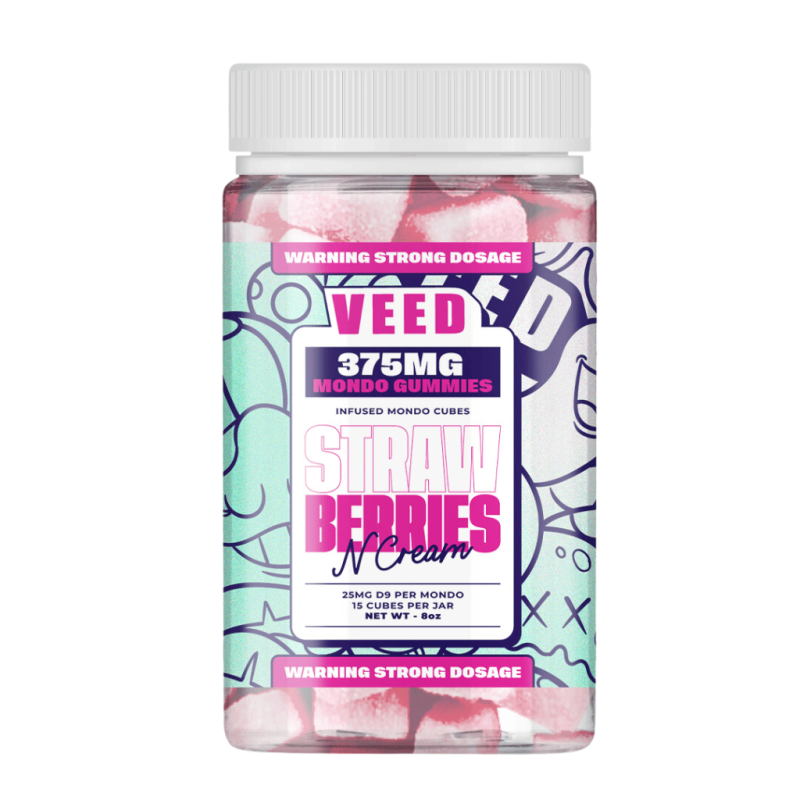 Gummies THC 375mg Strawberries N Cream VEED