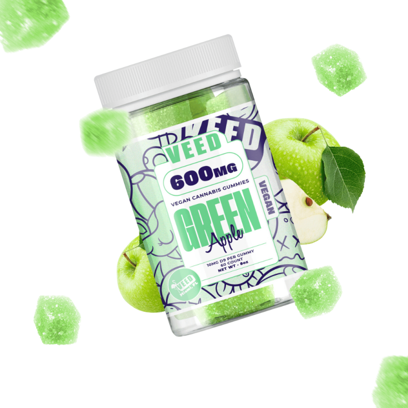 Gummies THC 600mg Green Apple VEED