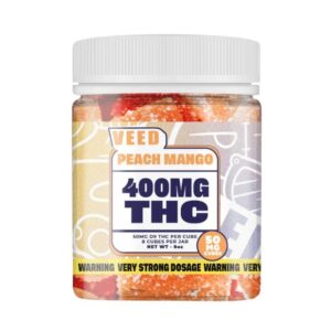 Gummies THC Delta 9 400mg Peach Mango X8 50mggummy VEED