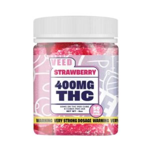 Gummies THC Delta 9 400mg Strawberry X8 50mggummy VEED