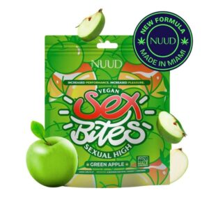 Gummies THC Delta 9 Sex Bites Pomme Hommes 60mg Nuud