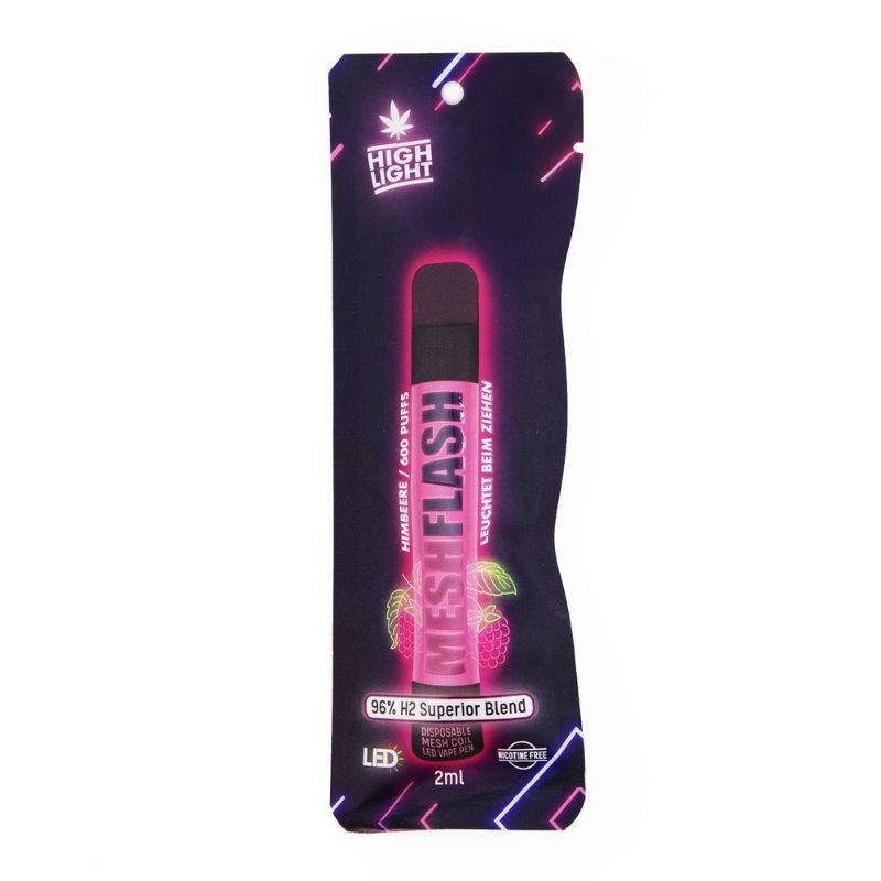 Puff 10 OH HHC 96 Meshflash Himbeere 600 Puffs High Light