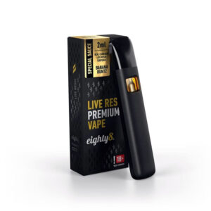 Puff CBD 92 Vape Live Resin Banana Runtz 2ml 600 Puffs Eighty 8
