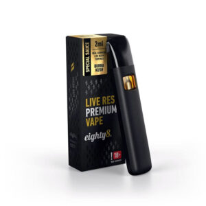Puff CBD 92 Vape Live Resin Bubba Kush 2ml 600 Puffs Eighty 8