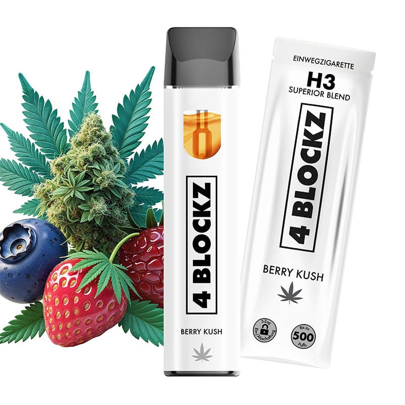 Puff H3 1ml Berry Kush 4 Blockz