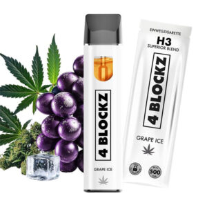 Puff H3 1ml Grape Ice 4 Blockz