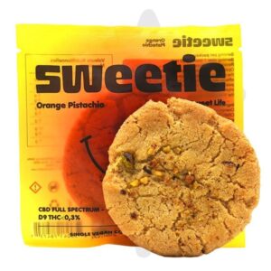 Space Cookie Delta 9 THC 50mg Orange Pistachio Puffy