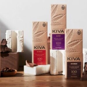 Kiva Confections THC chocolate bars, 50 grams,100mg THC