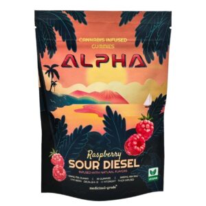 Gummies Delta 8 Sour Diesel Framboise Live Resin