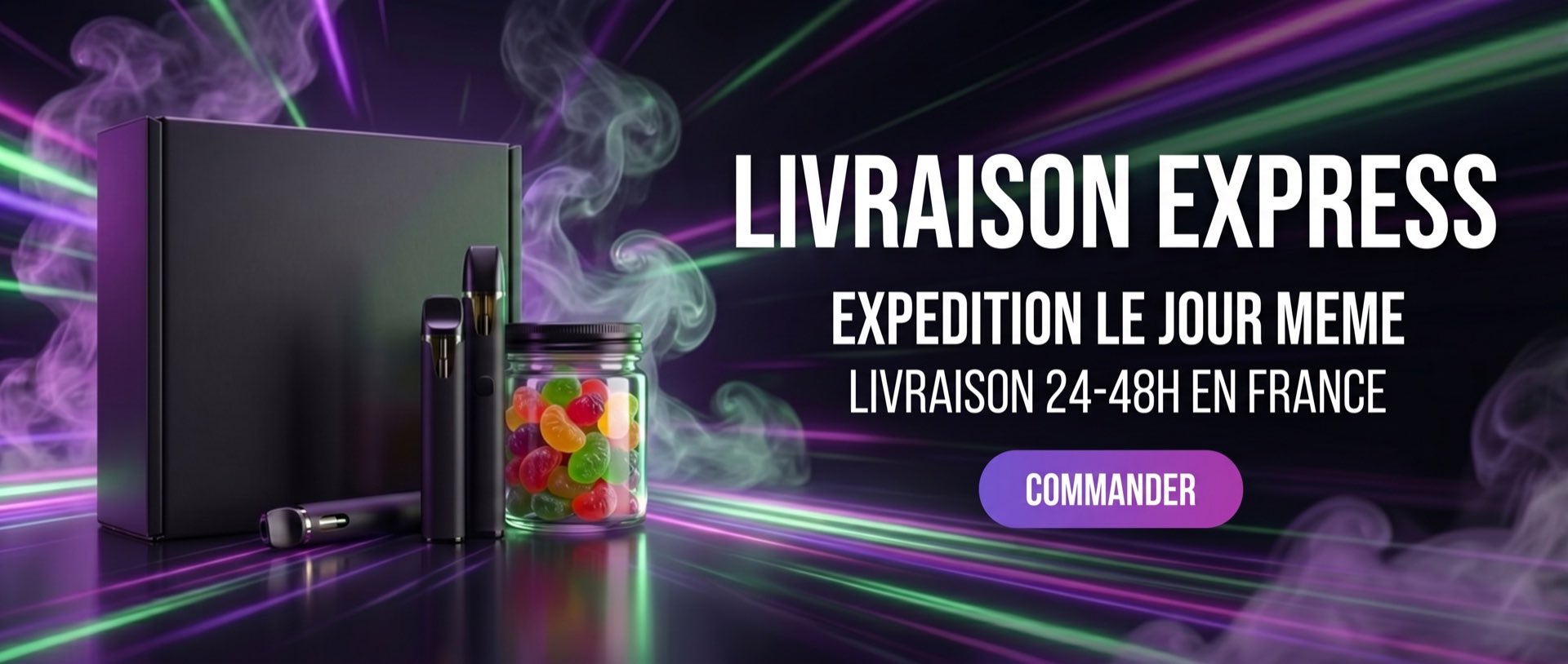 Livraison discrète de puff THC et CBD, emballage neutre partout en France - PuffTHC