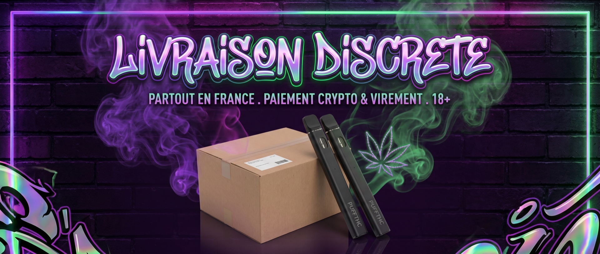 Livraison discrete de puff THC partout en France
